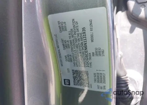 2022 Chevrolet Colorado 2Wd Short Box Lt из США, поврежденный, VIN 1GCGSCEN6N1131935